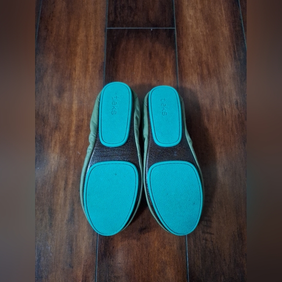 Tieks by Gavrieli Women's Olive Green Leather Slip On Fold-Up Ballet Flats Sz 7 - Picture 7 of 7